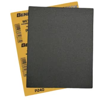 Benman Silicon Carbide Waterproof Sandpaper 2000 Grit 23 x 28 cm Wet and Dry Abrasive Sheet for Ultra-Fine Finishing