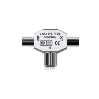 Metal Coaxial 2 Way Splitter