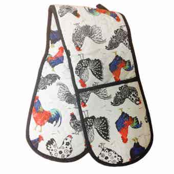 Steelex Cockerel Double Oven Glove