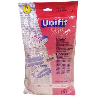 Unifit Xtra UNI-176X Vacuum Bags - Pack of 5