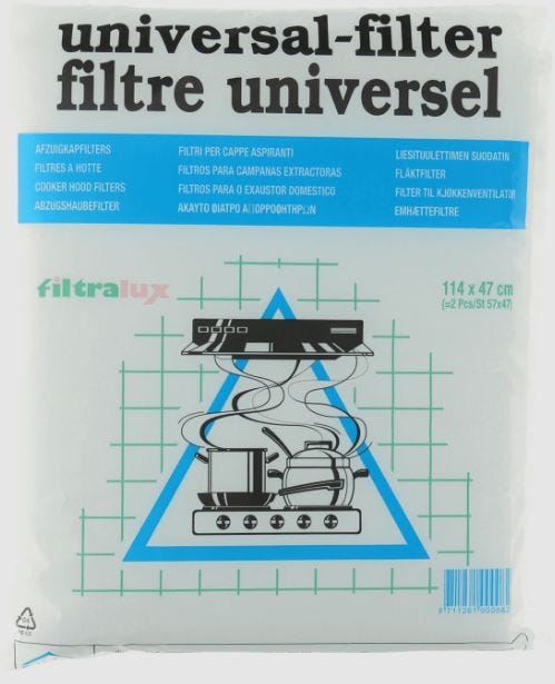 Universal Foam Cooker Hood Filter