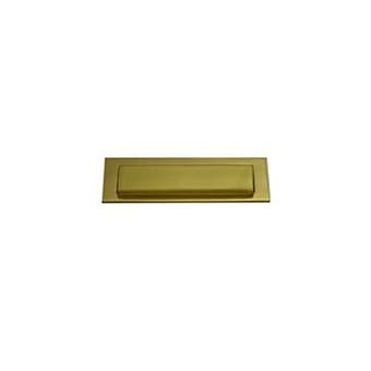 10"x3" Polished Brass Gravity Flap Letter Plate