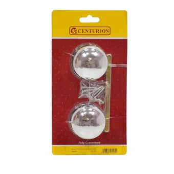 Centurion Chrome Plated Victorian Mortice Furniture Door Knobs
