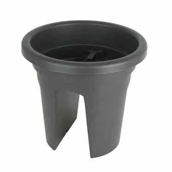 Venezia Balcony Pot Anthracite - 30cm