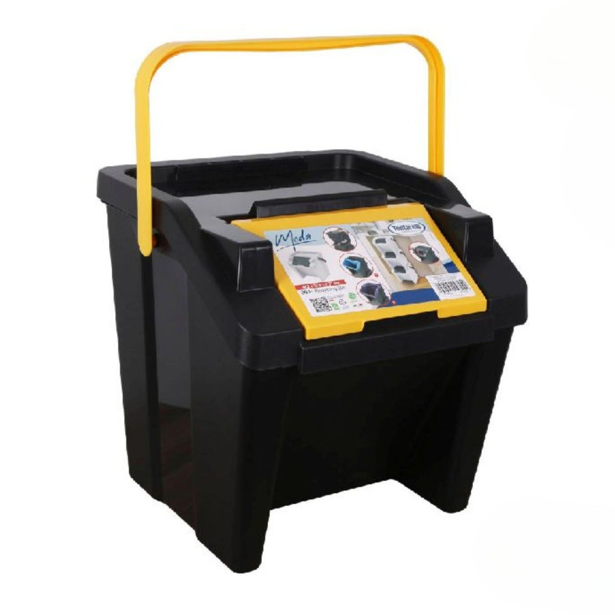 Vertical Bin with Handle 28L - Yellow 