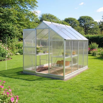 The Venus 6 x 8 (1.93 x 2.57m) Silver - Polycarbonate