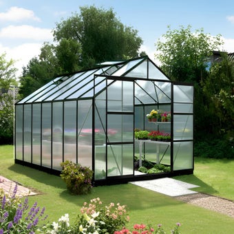 The Vitavia Jupiter 8ft x 14ft Black Finish - Polycarbonate
