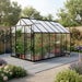 The Vitavia Phoenix Low Threshold Greenhouse-8ft x 12ft-Black-Polycarbonate (Opaque)