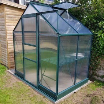 6ft x 4ft Vitavia Apollo Greenhouse Green Finish - Polycarbonate