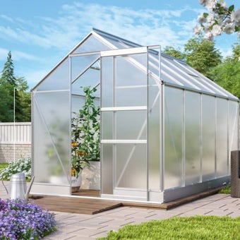 The 6ft x 8ft Silver Finish - Polycarbonate