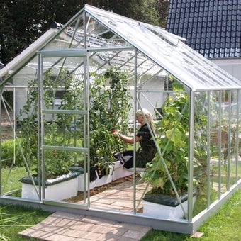 The Vitavia Neptune 8ft x 10ft Silver Finish - Standard Glass**