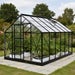The Vitavia Neptune 8ft x 12ft Black With Safety Glass
