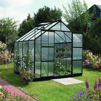 The Vitavia Jupiter 8ft x 8ft Black Finish - Polycarbonate