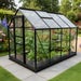 Vitavia Venus 5000 8x6 Black Greenhouse | Polycarbonate Glazing | 12 Year Warranty