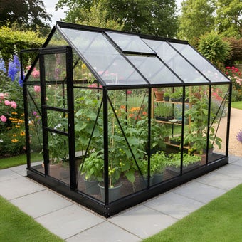 Vitavia Venus 5000 8x6 Black Greenhouse | Polycarbonate Glazing | 12 Year Warranty