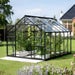 The Vitavia Jupiter 8ft x 12ft Black Finish - Toughened Glass