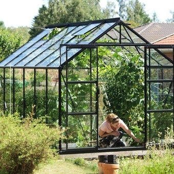 The Vitavia Jupiter 8ft x 12ft Black Finish - Standard Glass