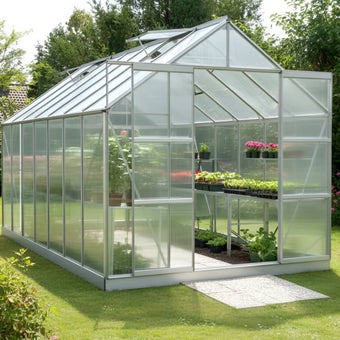 The Vitavia Jupiter 8ft x 14ft Silver Finish - Polycarbonate