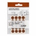 Walnut adhesive cap - 100 pack