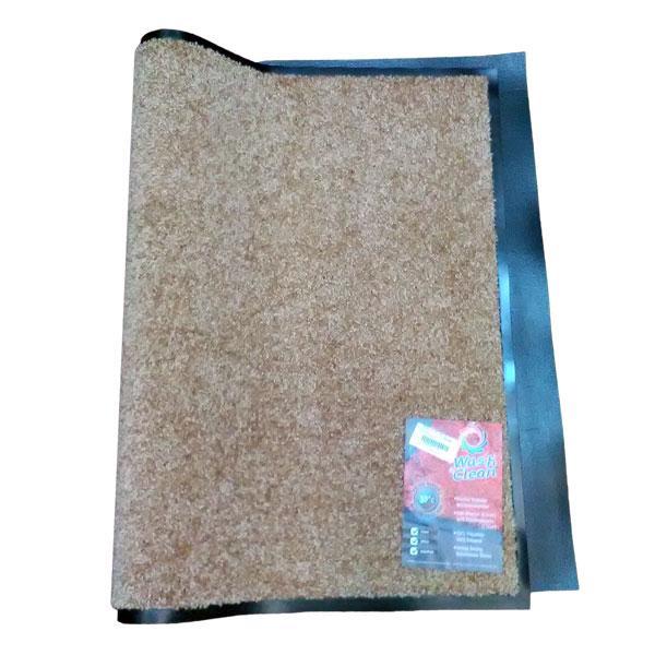 Wash & Clean Machine Washable Floor Mat - Beige 60cm x 90cm
