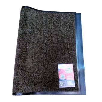 Wash & Clean Machine Washable Floor Mat - Brown 60cm x 90cm