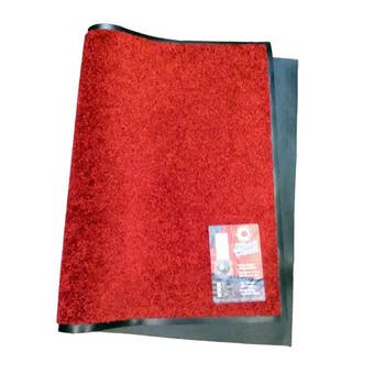 Wash & Clean Machine Washable Floor Mat -Red 60cm x 90cm
