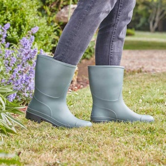 Waterproof PVC Half Wellingtons I Green UK8 / EU42