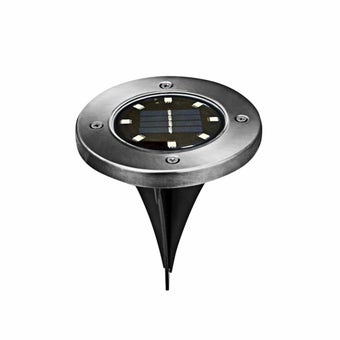 Waterproof Solar LED Ground Spotlights - 12cm