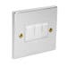 3 Gang Switch Polished Chrome White