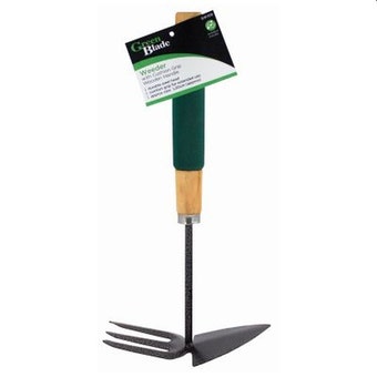 GreenBlade Hand Weeder With Cushion Grip Wooden Handle