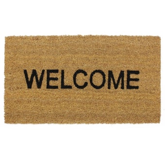 Welcome Coir Doormat 35 x 60 cm – Classic Heavy-Duty Entrance Mat