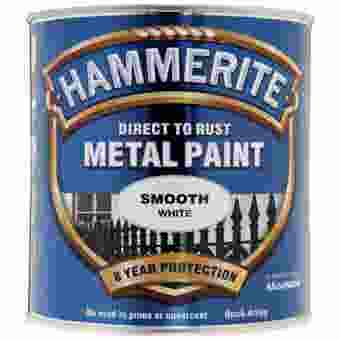 Hammerite Direct To Rust Metal Paint - Smooth White 2.5L