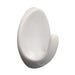 White Large Self Adhesive Oval Hook - Pack of 2