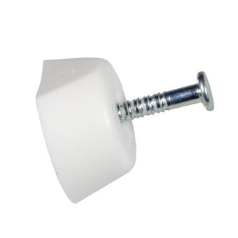 White Nail In Shelf Supports - Pack of 12