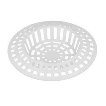 White Plastic Bath Strainer