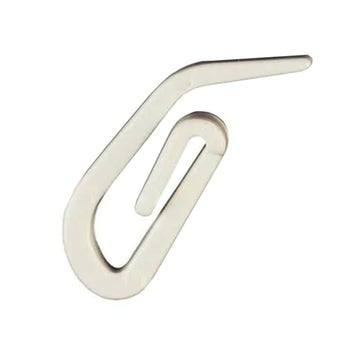 White Plastic Curtain Hooks - Pack of 50