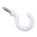 White PVC Cup Hooks 25mm - Pack of 6