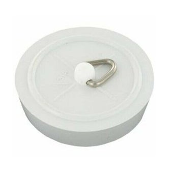 White PVC Sink Plug 1.12 - Pack of 2