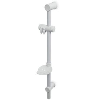 Freeway Shower Rail Sliding Bar - White