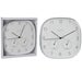 White Wall Clock, Hygrometer & Thermometer 28 x 28xcm