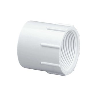 White Waste Female Adaptor 1 1/2"