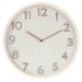 White Wood Effect Wall Clock 38cm