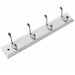 Winchester 4 Hook White & Chrome Hat & Coat Rack – Stylish & Practical Wall-Mounted Storage Solution