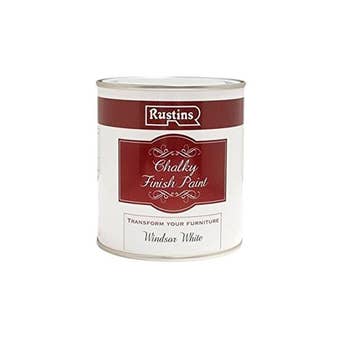 Rustins Chalky Finish Paint - Windsor White 250ml