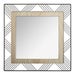Wood & Metal Square Mirror