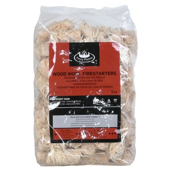 Wood Wool Firelighters 80 Pack – Natural Smokeless & Odourless Fire Starters