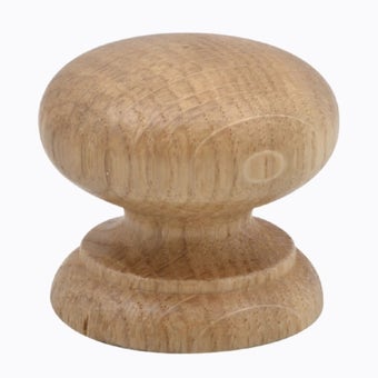 Wooden Oak Knob Lacquered 45mm
