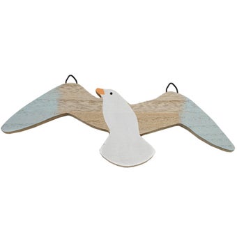 Wooden Seagull 25 x 0.5 x 9cm
