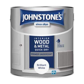 Johnstones Quick Dry Primer Undercoat - Brilliant White 2.5L