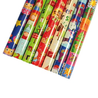 Festive Assorted Christmas Gift Wrapping Paper – 70cm x 2m Rolls